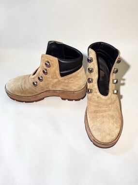 3.1 Philip Lim Tan Suede Dylan Hiking Boot (No Laces) W 9